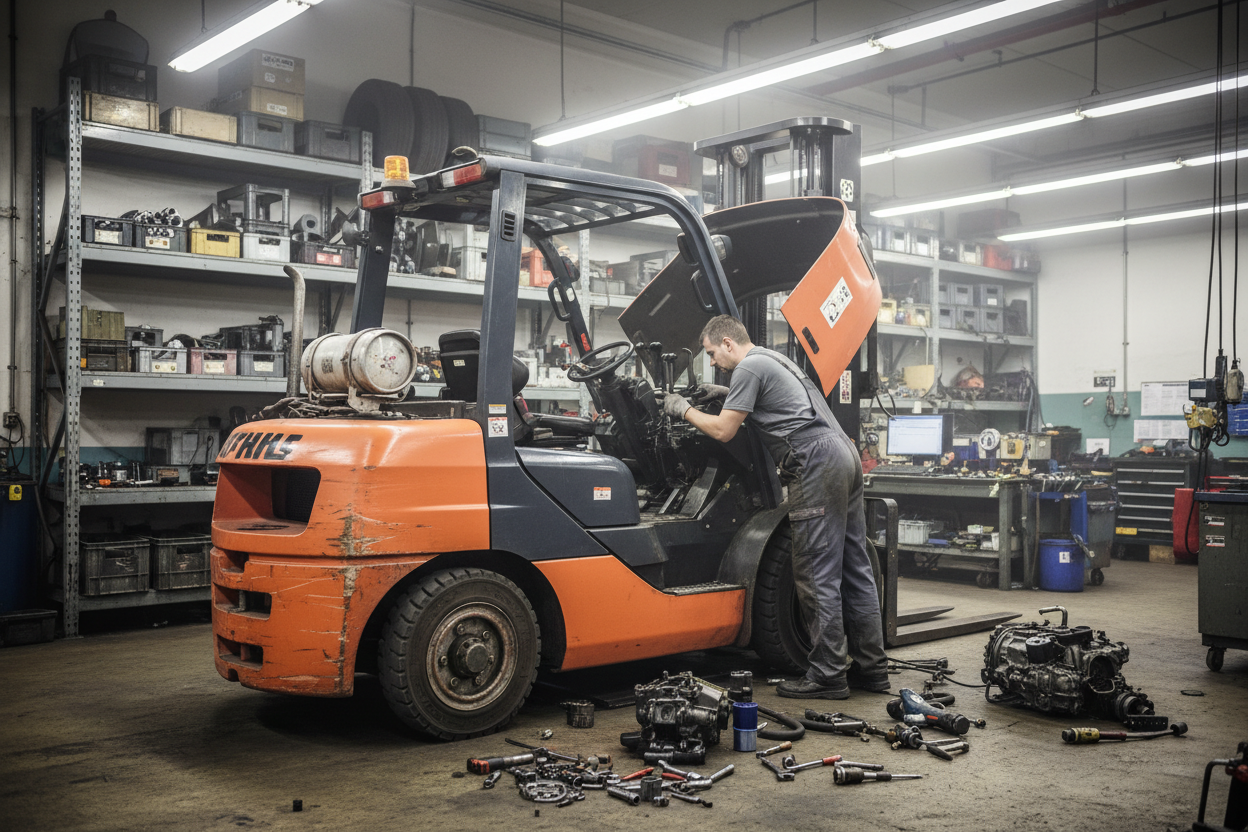 How to Replace a Hydraulic Pump on a Forklift