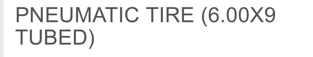 Forklift Pneumatic Tire - 6.00 x 9 Tubed | TIRE-520P