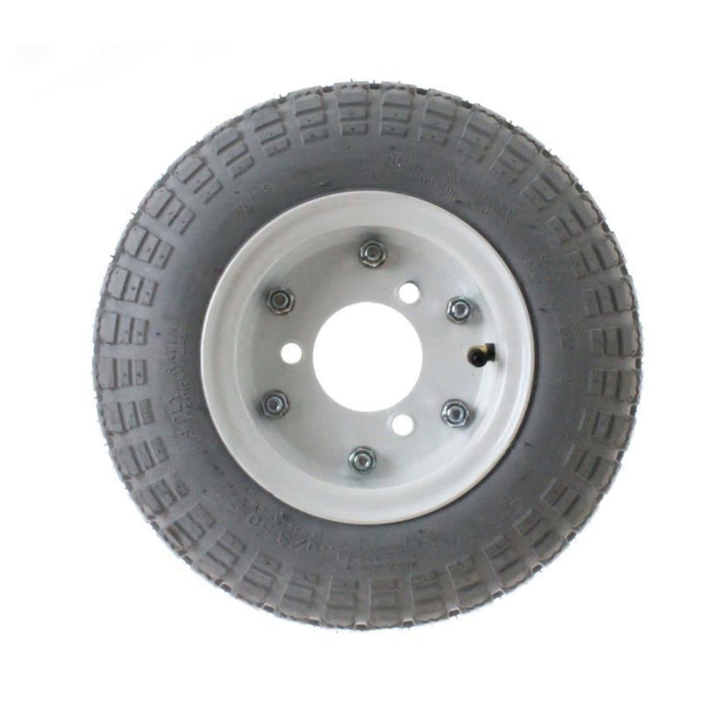 AD59969A ADVANCE SWEEPER TIRE + WHEEL - 4.10/3.50-6 NON MARKING - 3 BOLT