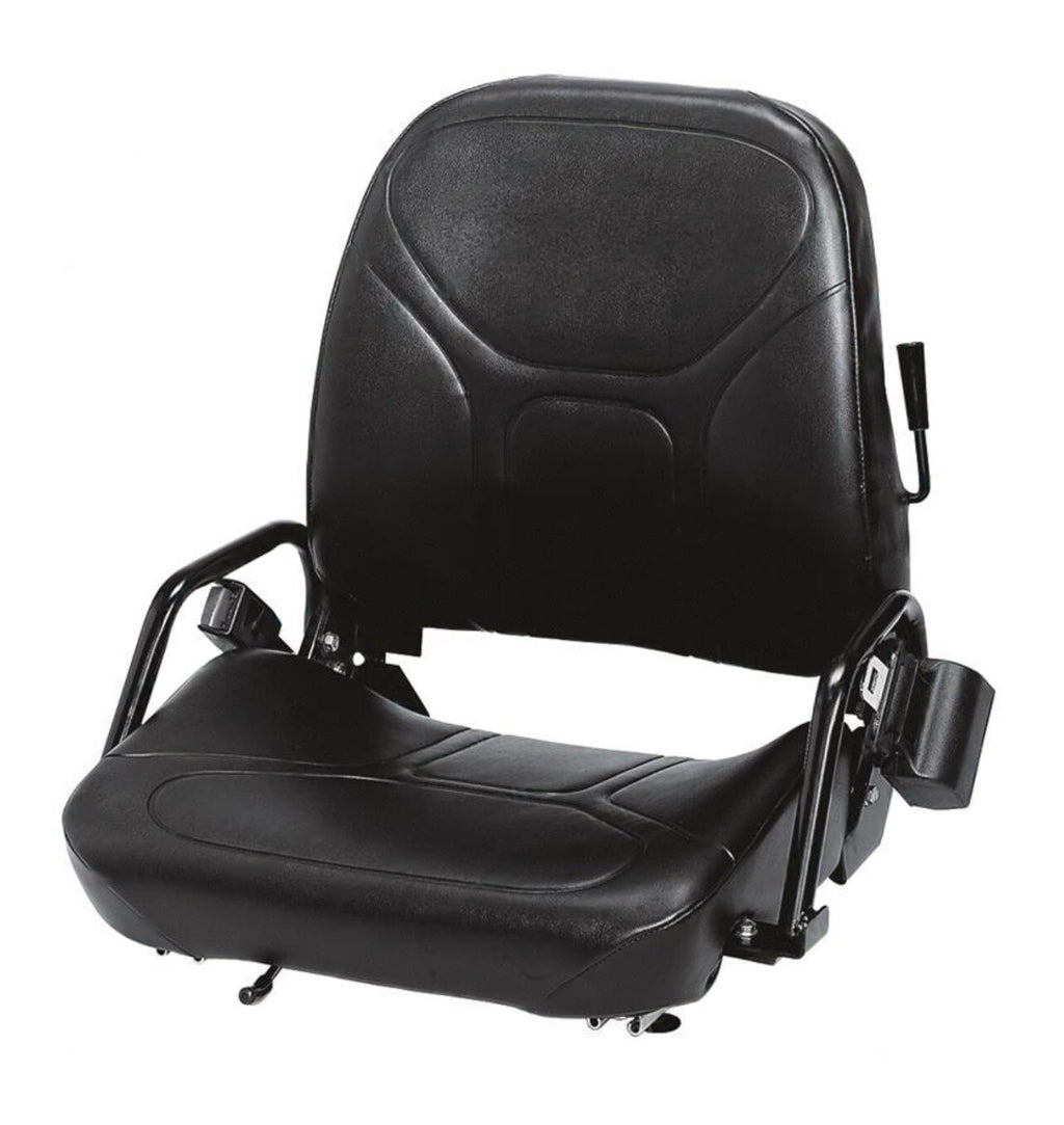 NEW KOMATSU STYLE FOLDING FORKLIFT SEAT WITH SEATBELT | NISSAN CAT