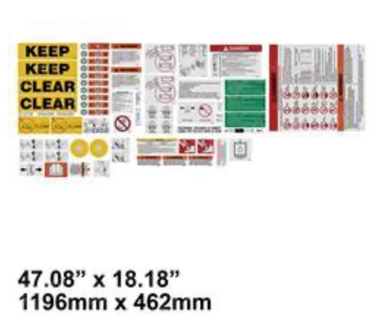 Skyjack 129977, DECAL KIT (ANSI)(CSA) SJIII3215, SJIII3219