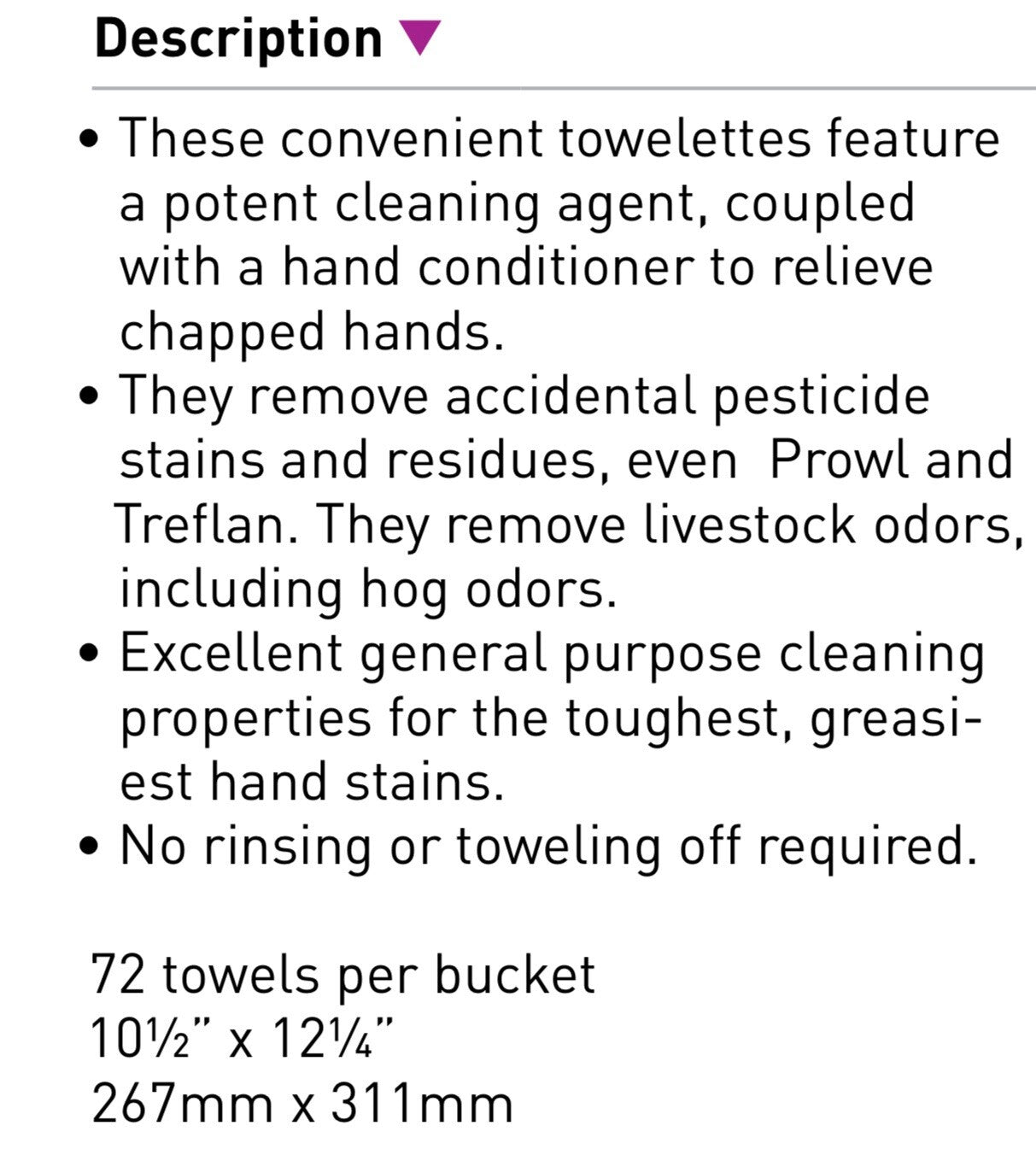 FORKLIFT SHOP SUPPLY HAND CLEANER TOWELS (1 TUB)  | 72 TOWELS