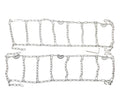 (QTY 2) FORKLIFT TIRE SNOW CHAIN FOR 6.50-10 TIRE SIZE
