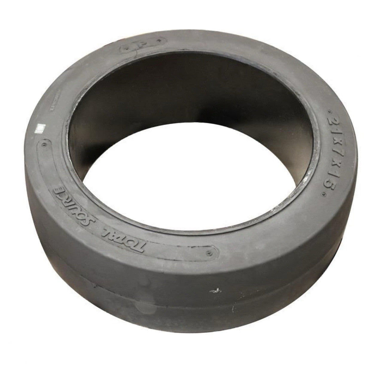 Forklift Cushion Tire Press On 21 x 7 x 15 Black Smooth