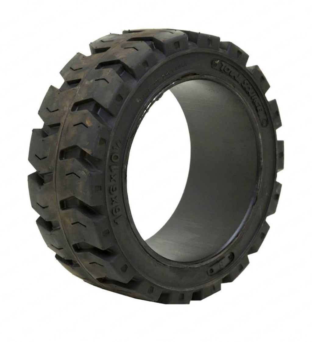 16x6x10-1/2 tires TotalSource solid forklift press-on tire 16x6x10.5 traction