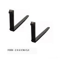 NEW CLASS III 3 8 FT FORKS 2" X 6" X 96" (PAIR) FORKLIFT FORK FOOT