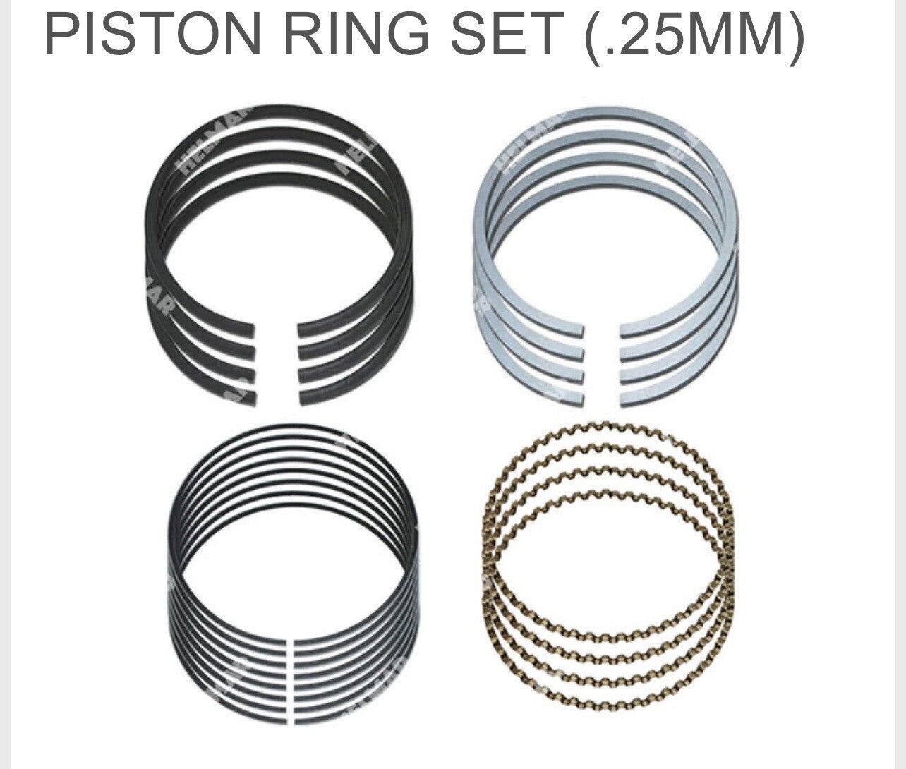 MD195873 Mitsubishi 4G64 Engine Piston Ring Set .25MM | Forklift