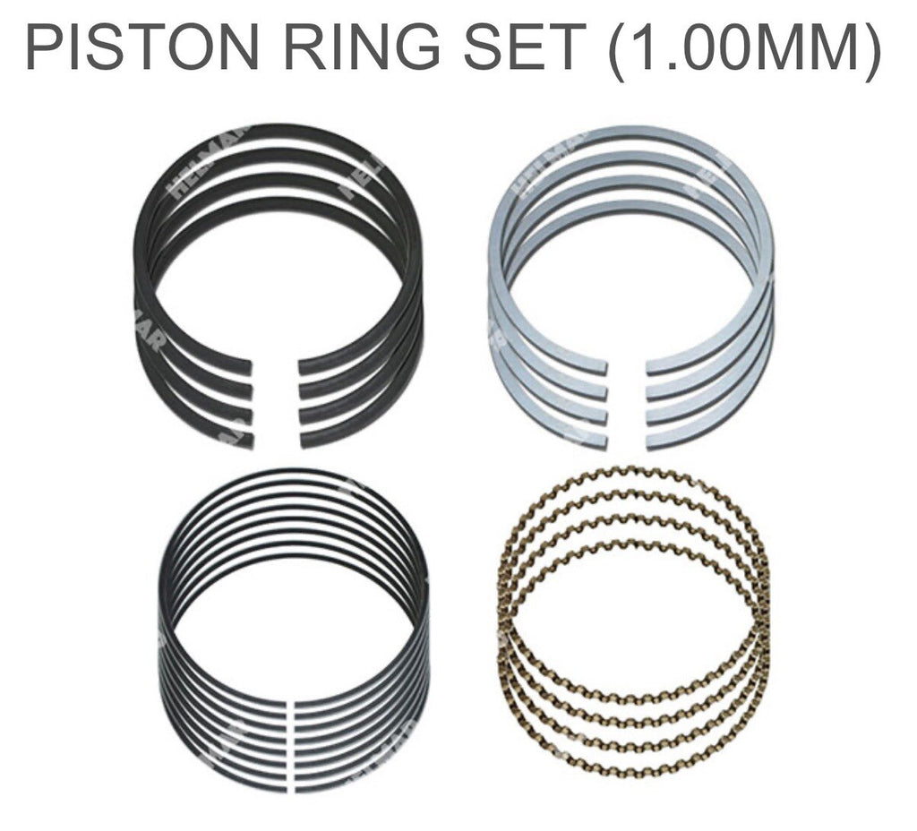 (SET OF 4) Nissan Forklift H20-11 Engine Piston & Pin W/Ring Set | 1.00MM