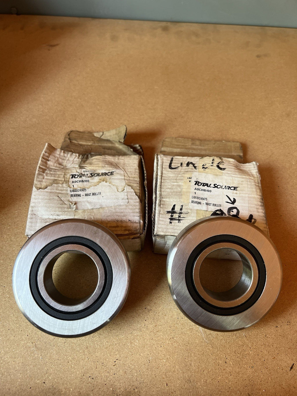 (QTY 2) LI0009249475 Linde Forklift Mast Roller