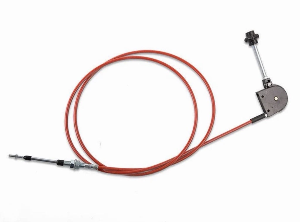 Universal Throttle Cable 118” w/ Control Handle | Case Volvo Komatsu JCB CAT JD
