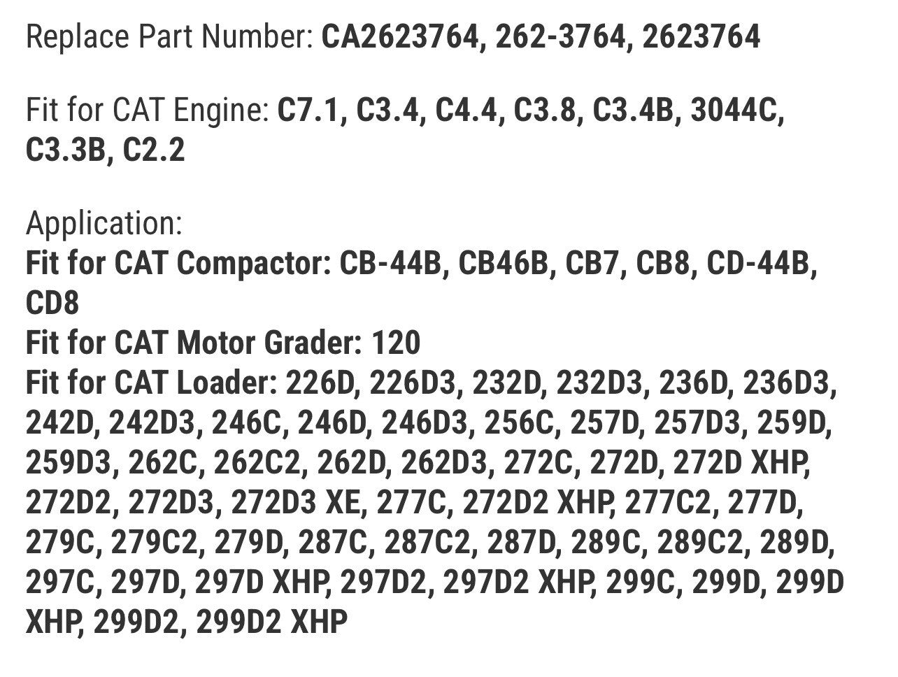 Speed Sensor 262-3764 2623764 for Caterpillar CAT Engine 3044C C3.4 C2.2 Loader