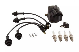 4Y ENGINE IGNITION TUNE UP KIT TOYOTA FORKLIFT ROTOR DISTRIBUTOR CAP WIRE PLUGS