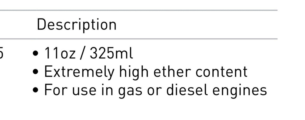 (QTY 10) STARTING FLUID - DIESEL - 11OZ