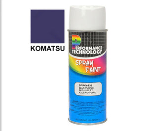 KOMATSU FORKLIFT SPRAY PAINT TOUCH BLUE PURPLE 12 0Z (SET OF 2)