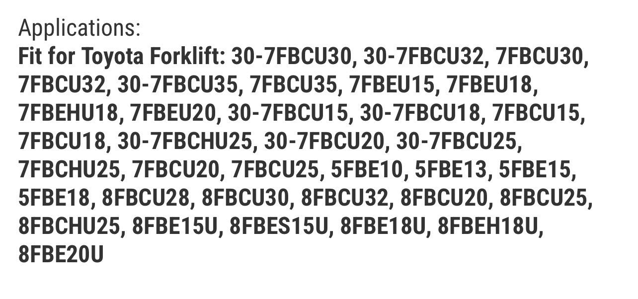 Head Lamp 56510-12241-71 565101224171 Compatible for Toyota Forklift 7FBCU30