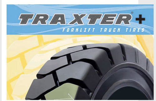 (QTY 2) 16X6X10.5 Forklift Tire Press-On | Black Smooth