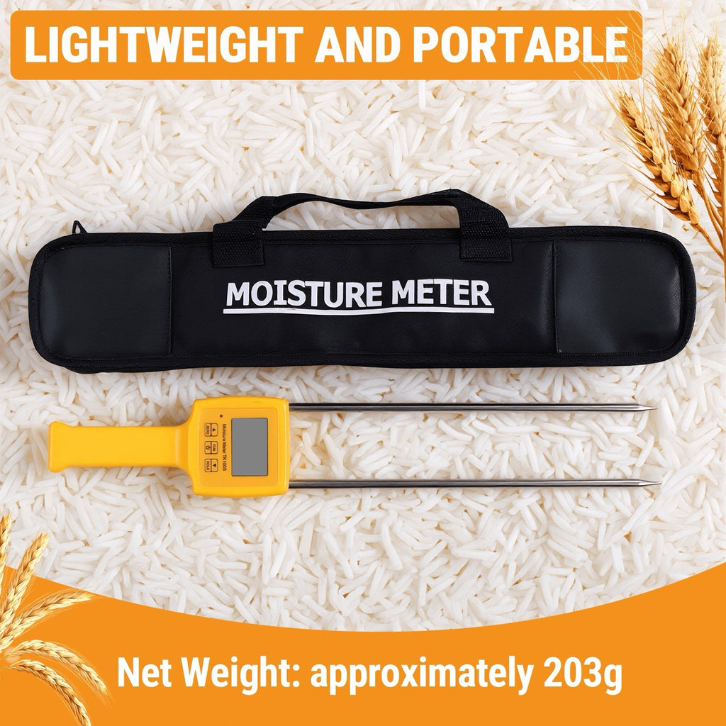 Digital Moisture Meter Portable Grain TK100S for Corn Wheat Rice Bean Wheat