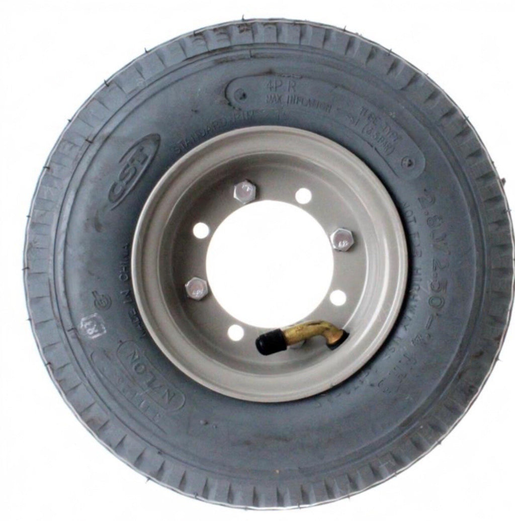 (QTY 2) Tennant 630215, TIRE ASSY (NM) (Pneumatic) (2.80 X 2.50) (Grey) 5400