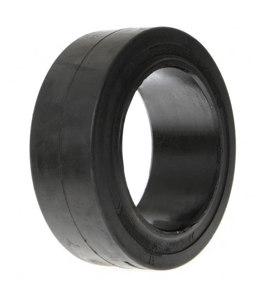(SET OF 2) FORKLIFT TIRE - 12X4.5X8 SMOOTH PRESS ON SMOOTH BLACK