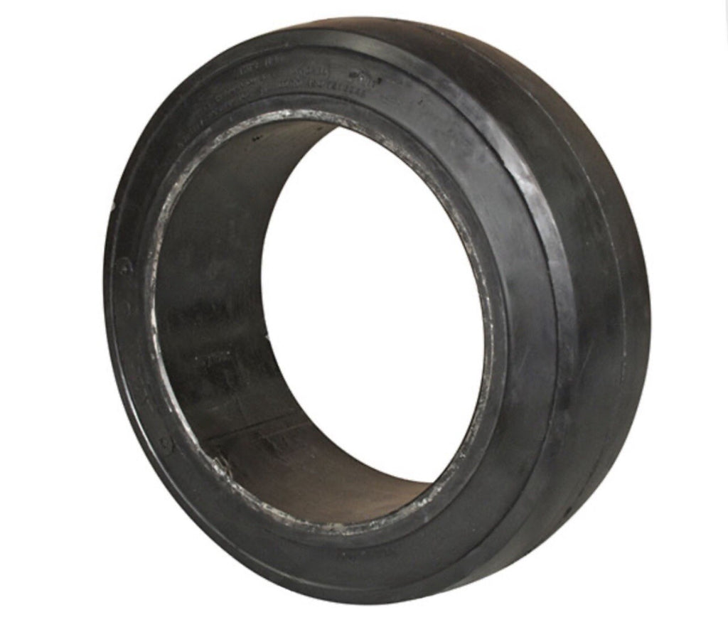 Forklift Cushion Tire Press On 16x5x10.5 | Black Smooth High-Quality TIRE-120C