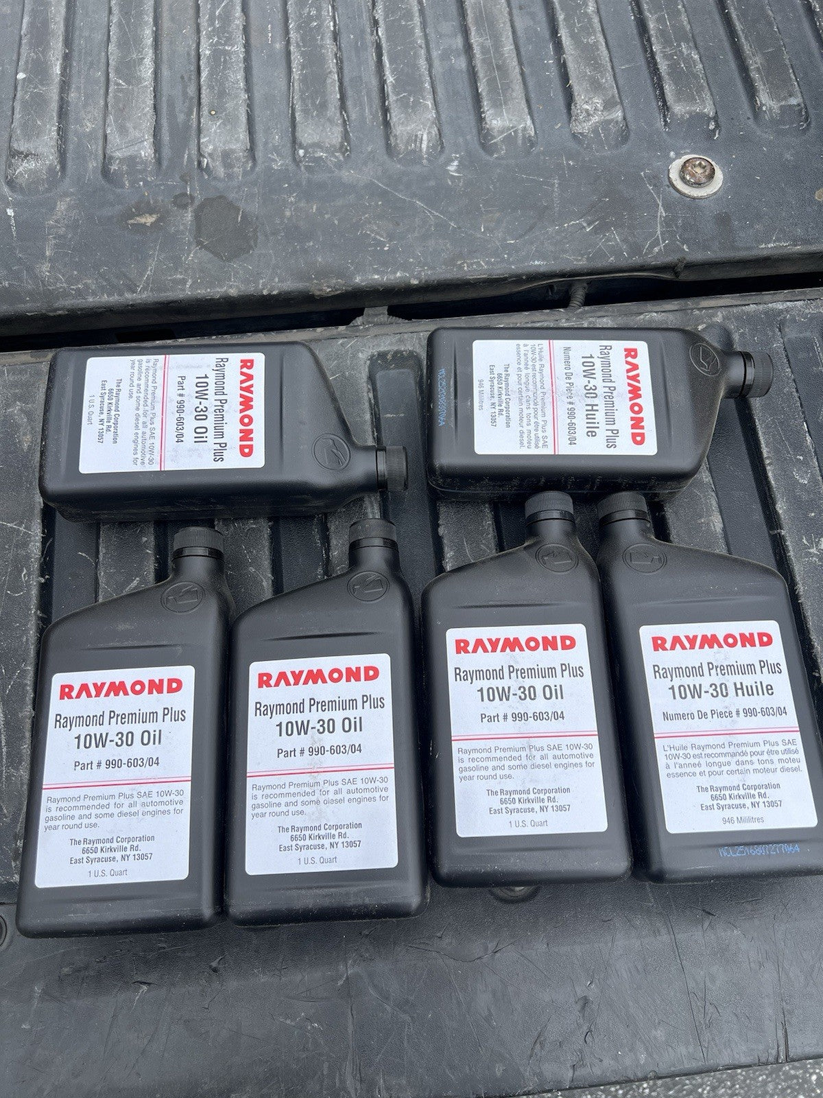 (QTY 6) Raymond Forklift 10W-30 Engine Oil