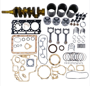 Kubota D902 Engine Overhaul Rebuild Kit w/ Crankshaft & 3 Rods