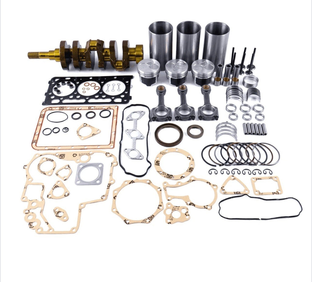 Kubota D902 Engine Overhaul Rebuild Kit w/ Crankshaft & 3 Rods