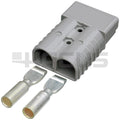 Clark Forklift 350A Gray Battery Connector 1737692 | 2/0 Cable | HACUS