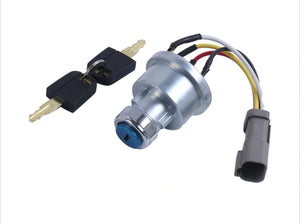 Ignition Switch 142-8858 With 2 Keys for Caterpillar CAT Loader 906 257B 267B