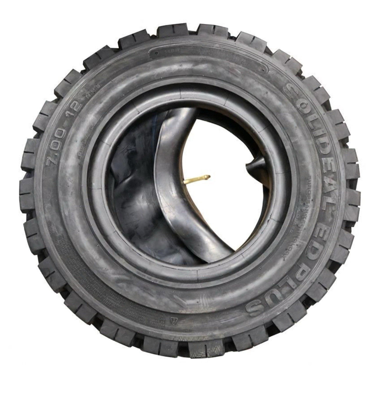 FORKLIFT PNEUMATIC TIRE (700X12 TUBED) | SOLIDEAL PLUS