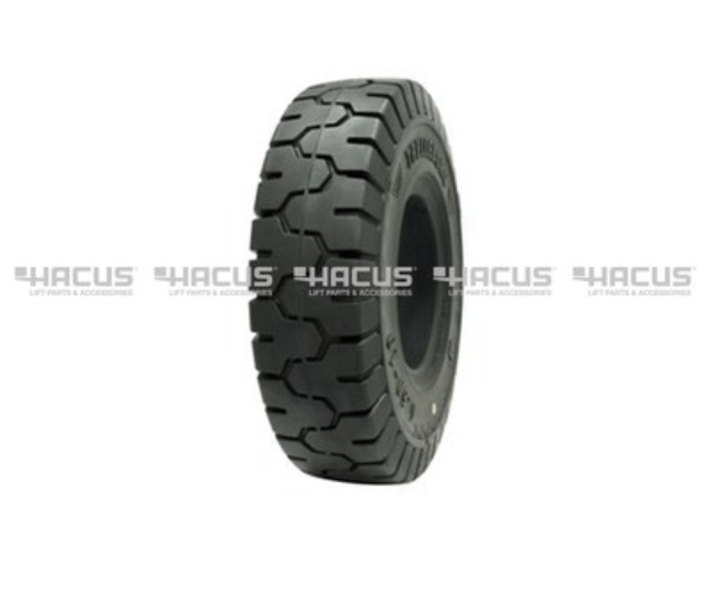 2 Pack 5.00-8 Solid Pneumatic Forklift Tires Outdoor Use