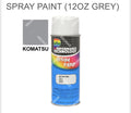 2 Pack Komatsu Forklift Grey Spray Paint - 12oz