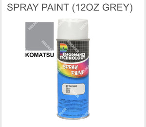 2 Pack Komatsu Forklift Grey Spray Paint - 12oz