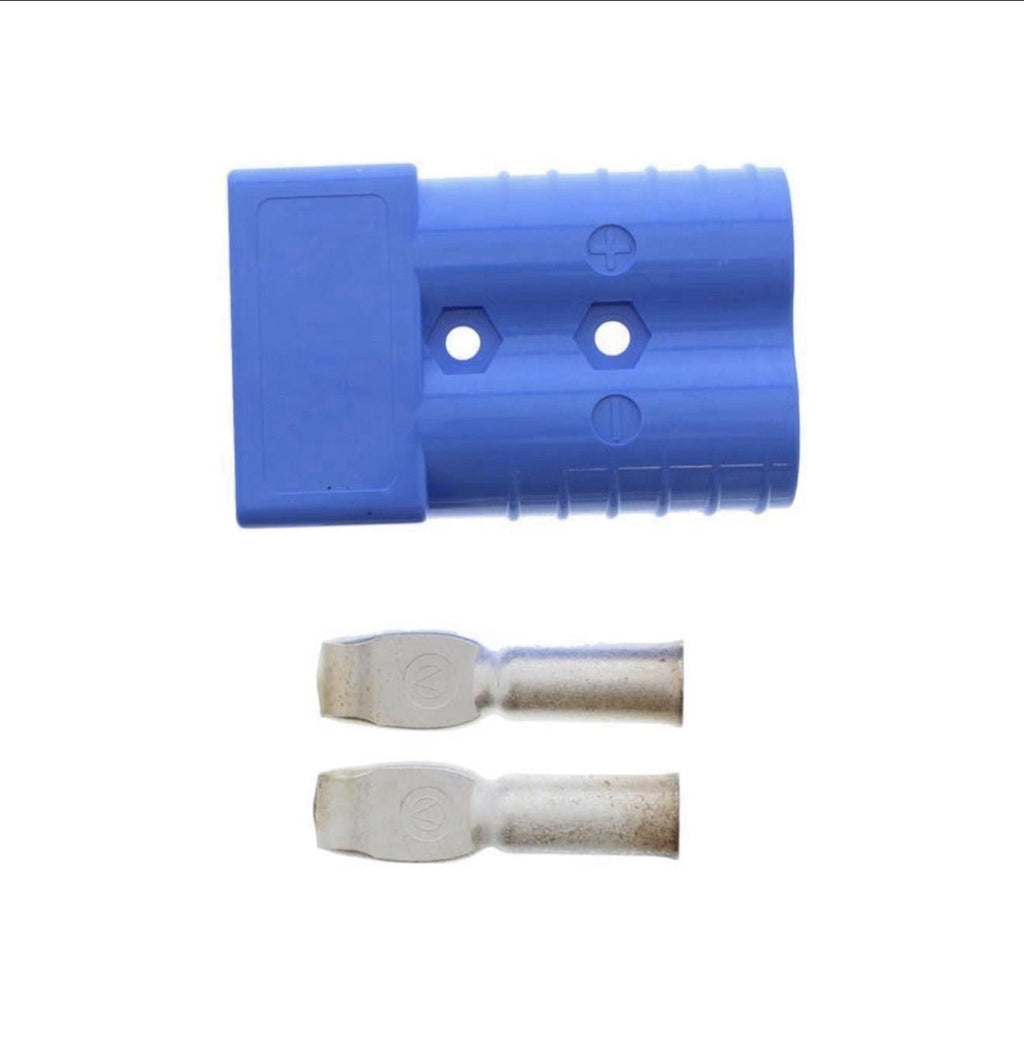 SB350A 2/0 Blue Battery Connector | APP Logo Forklift Connector