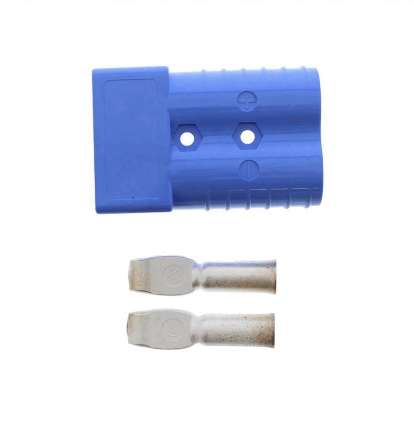 SB350A 2/0 Blue Battery Connector | APP Logo Forklift Connector