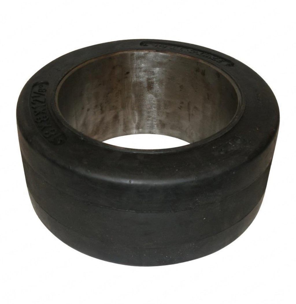 FORKLIFT TIRE - 18X8X12.125 SMOOTH PRESS ON