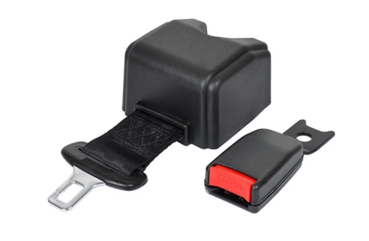 FORKLIFT SEAT BELT BUCKLE  RETRACTABLE BLACK SAFETY COLOR  60"