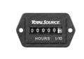 NEW BOBCAT SKID STEER GAUGE HOUR METER 6631657 | 10-80V-2 | HOLEOPENINGS 1.75"