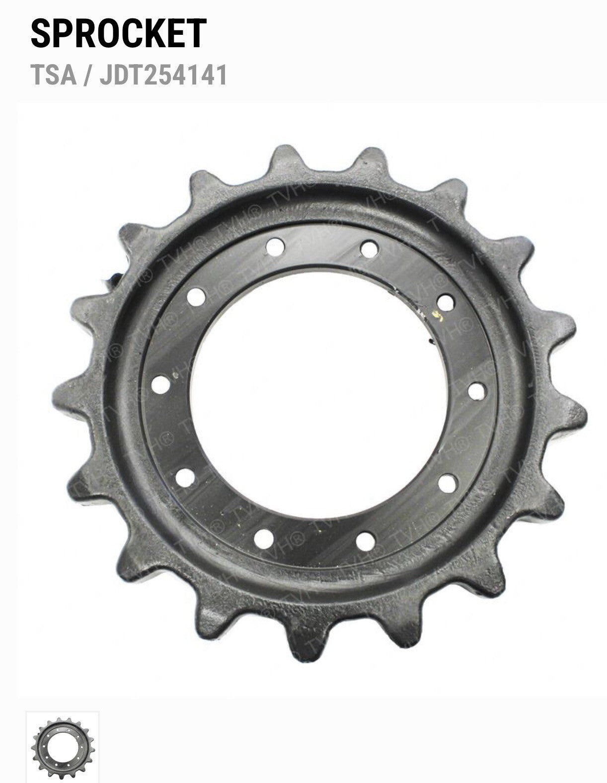 John Deere CT 333D 333G Drive Sprocket  (T254141)