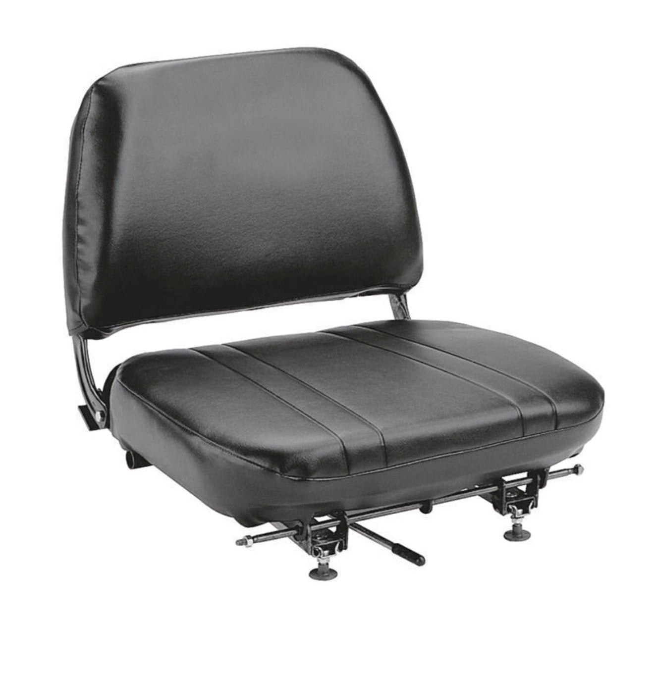 Caterpillar Forklift Vinyl Seat 973522 | Black Replacement Seat