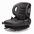 Universal Forklift Seat Full Suspension | Black Fits Many Models