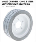 Skyjack  158438 Non-Marking Treaded Wheel (Gray) - 200 x 8 (No Brake Ring)