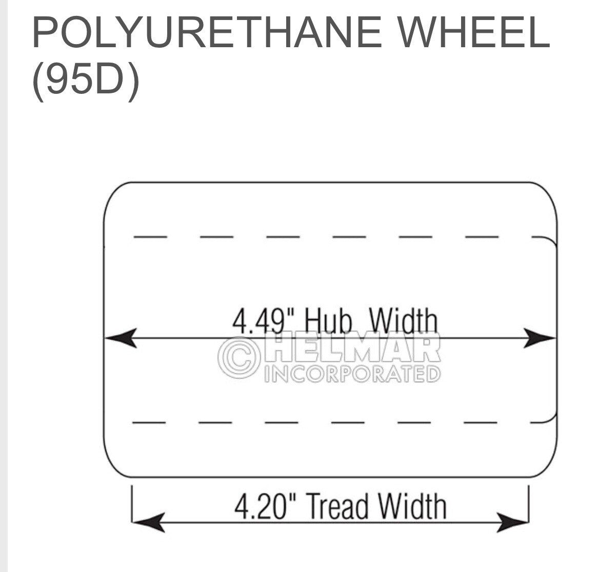 Single Load Wheel For Crown Pallet Truck WP3000,WP3035-45