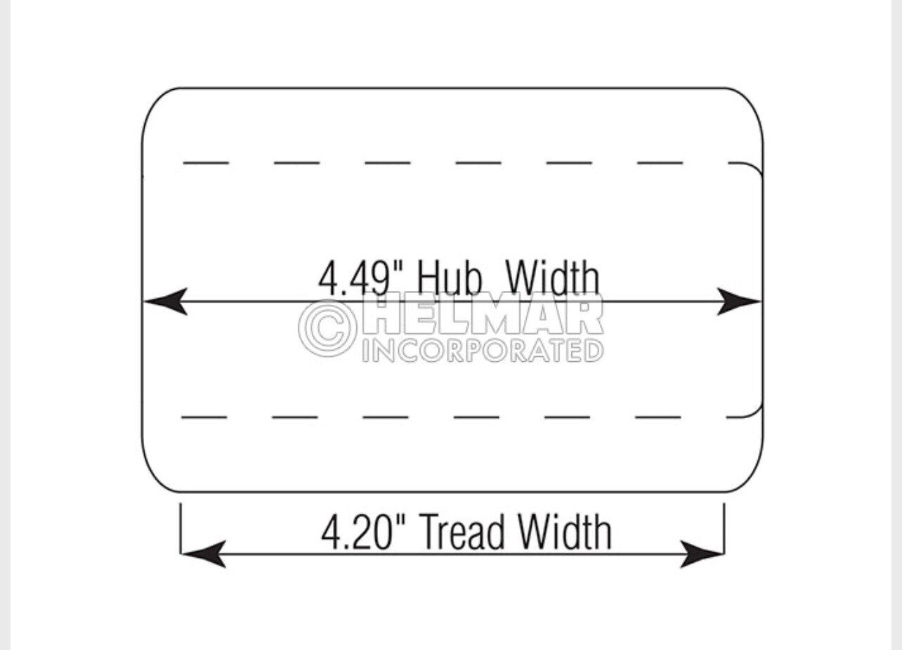 Single Load Wheel W/ Bearings For Crown Pallet Truck WP3000,WP3035-45