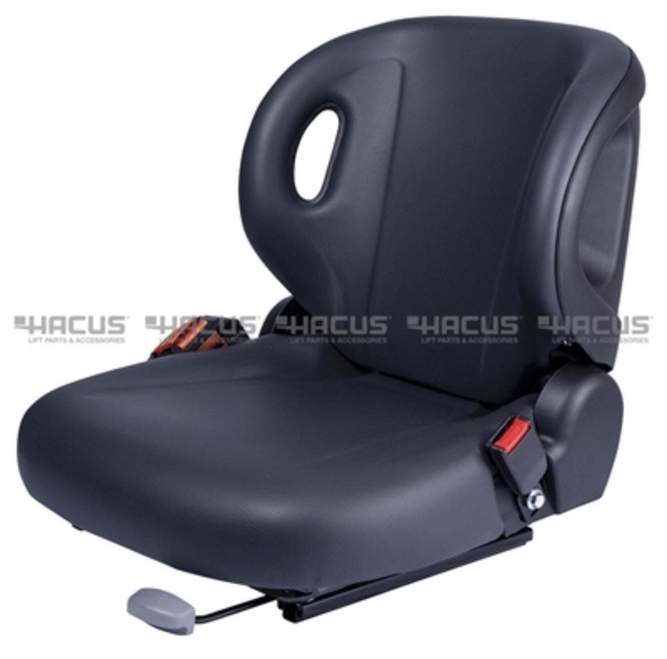 Toyota Forklift Vinyl Seat Non-Suspension Replacement | Heavy-Duty Black
