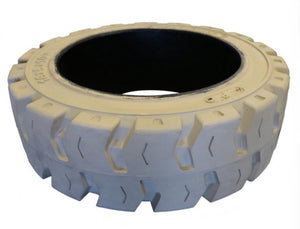 (QTY 1) 16x5x10-1/2 Tires Non-Marking | Press On Solid Traction | White