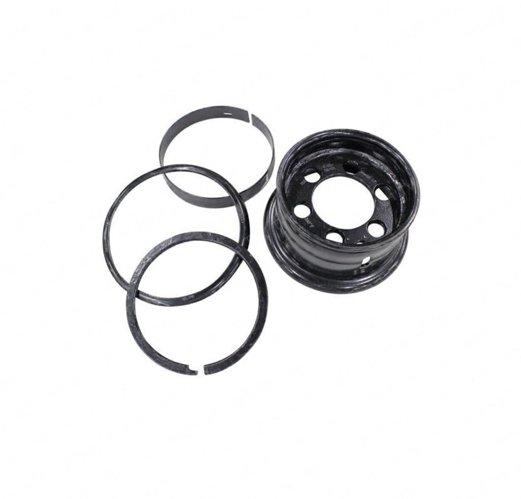 Toyota Forklift 4-Piece Steel Rim W/Flange | 6.00-9 Tire