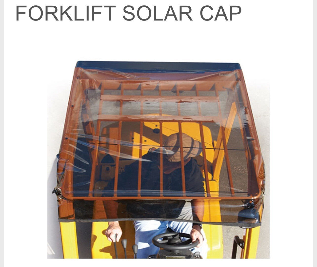 UNIVERSAL FORKLIFT SOLAR CAP | 53"L x 45.5"W | FITS ALL MODELS