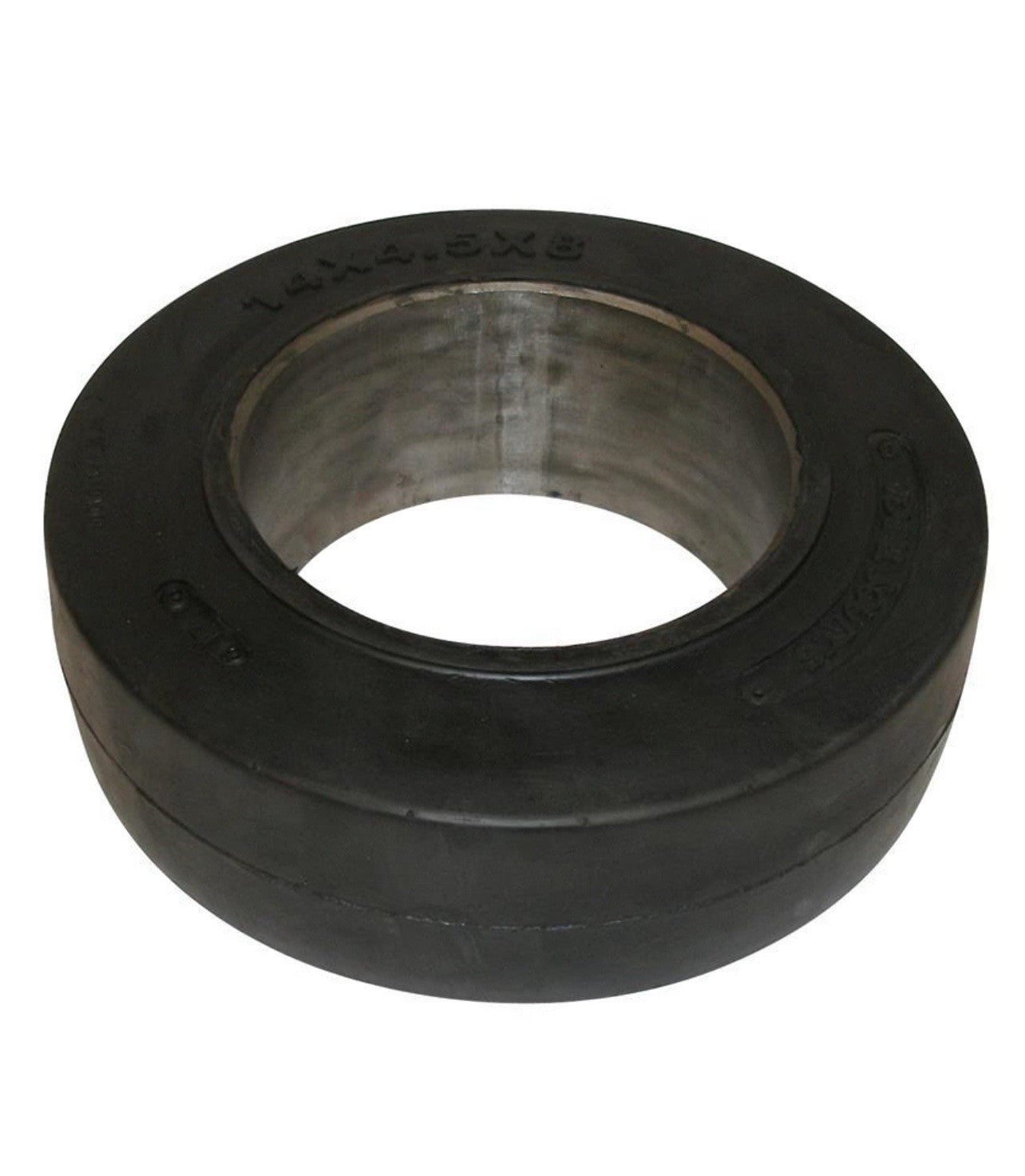 FORKLIFT TIRE - 14X4.5X8 SMOOTH PRESS ON | BLACK