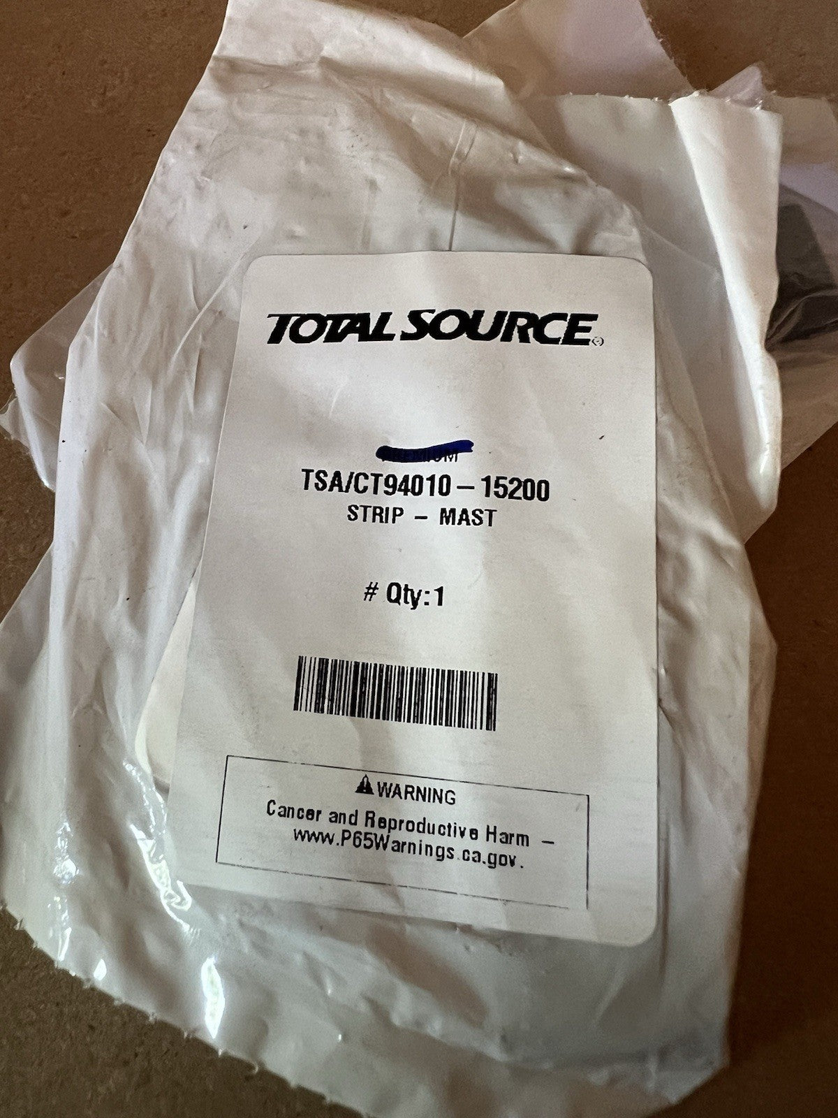 (SET OF 2) CT94010-15200 Mast Wear Strip For Caterpillar Forklift | 3.94"